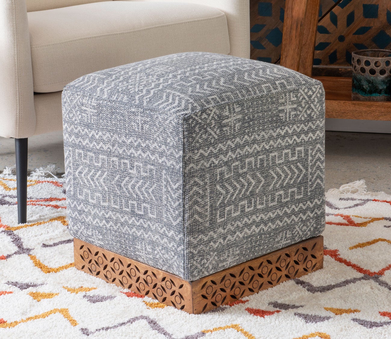 Lounge Chair Ottoman Square