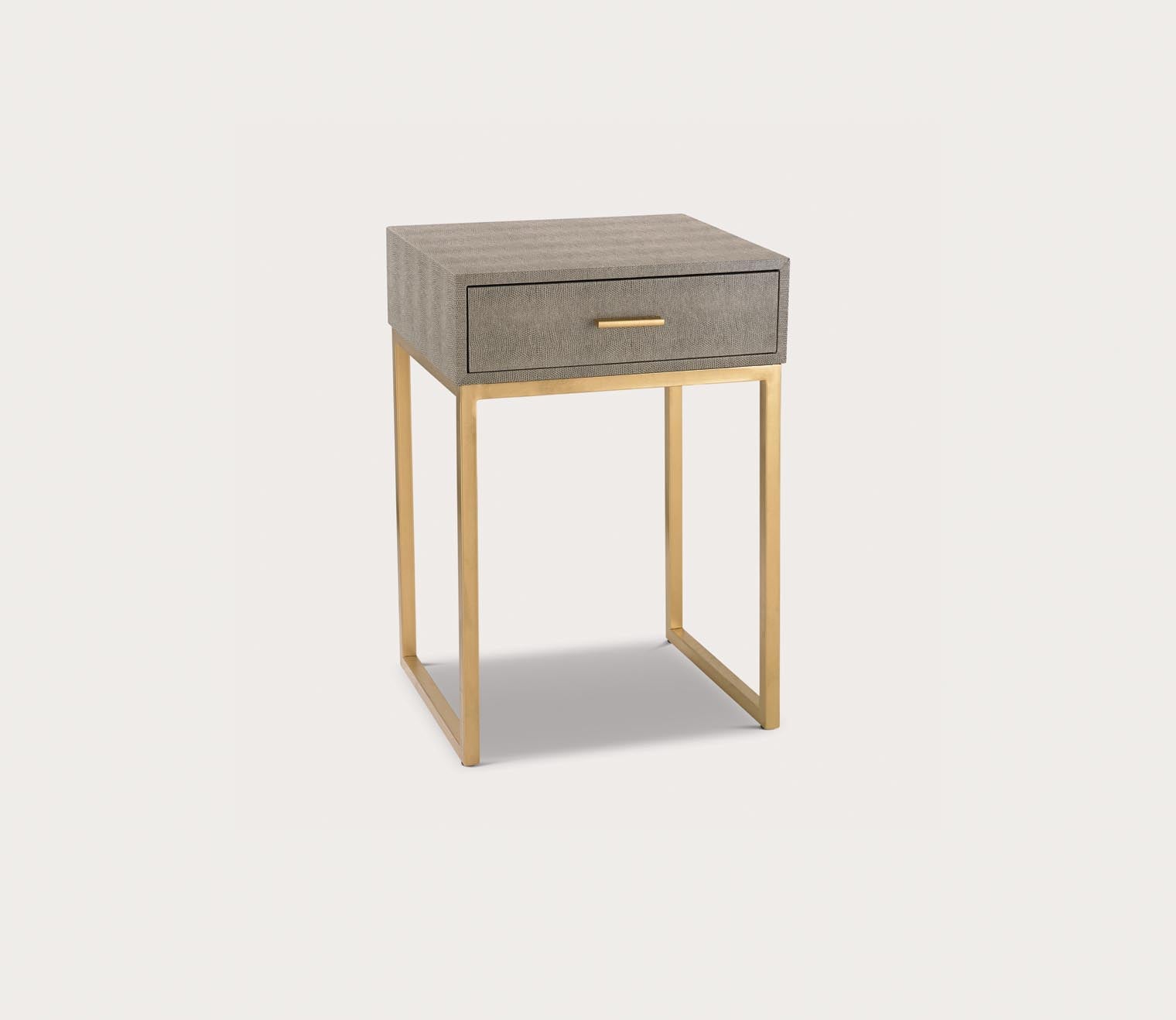 Elk Home Faux Shagreen Side Table