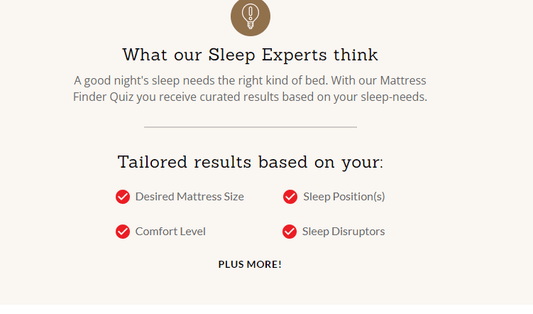 Try our Mattress Finder to help you in your new mattress search - City Mattress