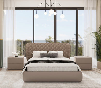 Agoura Leather Upholstered Storage Bed by Casa Bianca