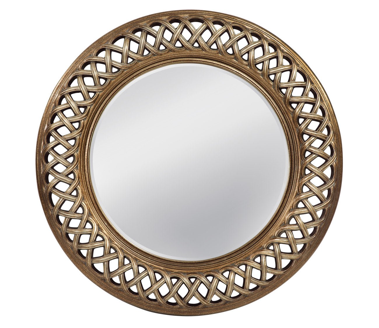 Alissa Antique Gold Wall Mirror by Bassett Mirror