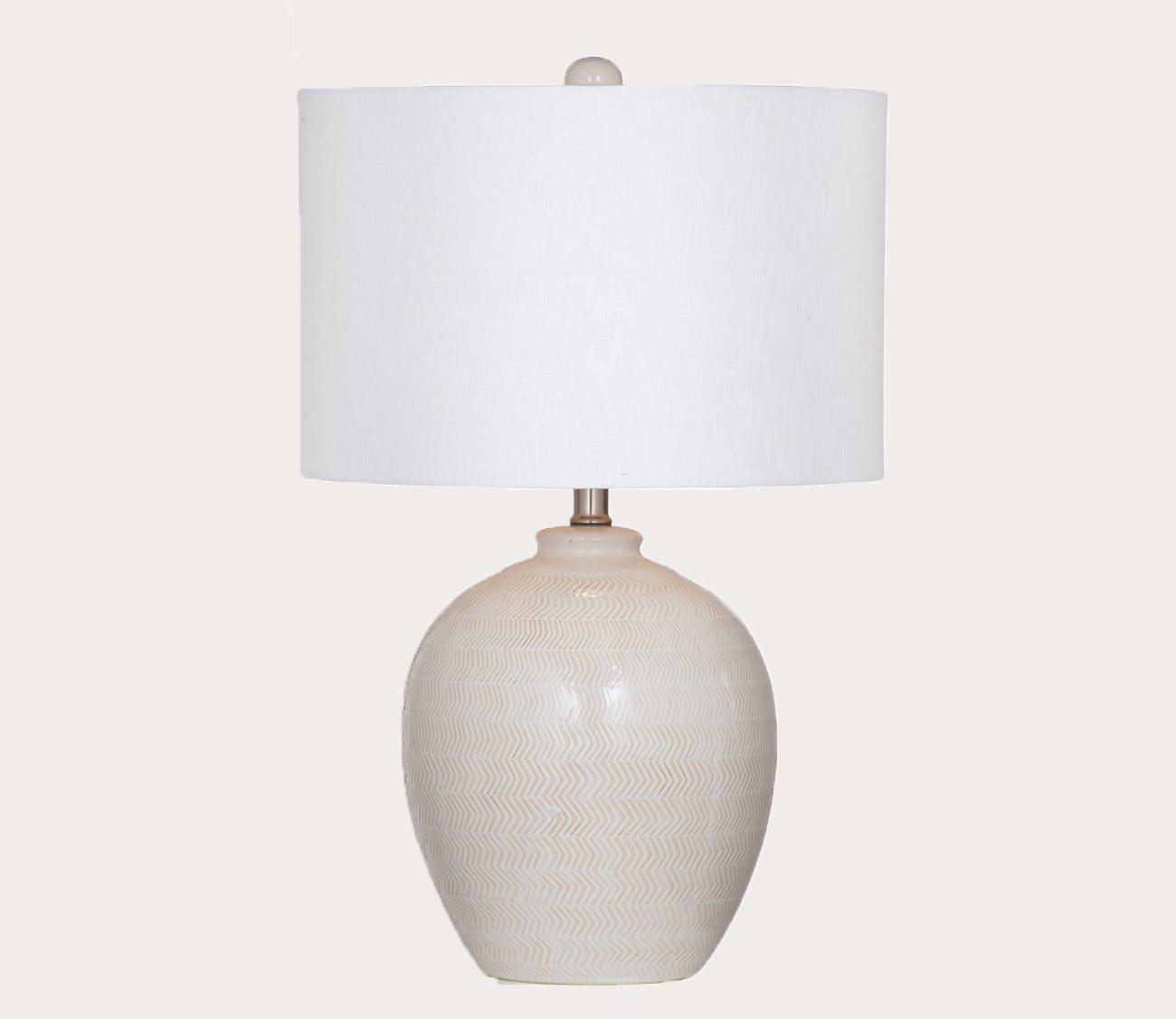 Ellen White Table Lamp by Bassett Mirror