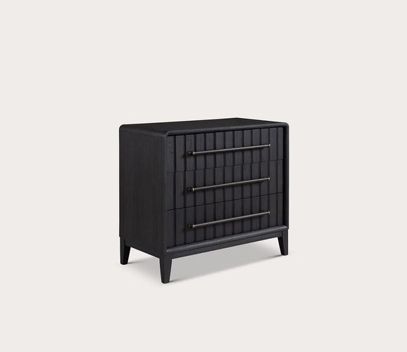 Elure Slatted Wood Bachelor Chest by Bernard Furniture Group