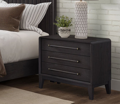 Elure Wood 3 - Drawer Nightstand by Bernard Furniture Group