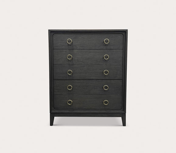 Elure Wood 5 - Drawer Chest by Bernard Furniture Group