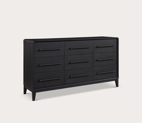 Elure Wood 9 - Drawer Dresser by Bernard Furniture Group