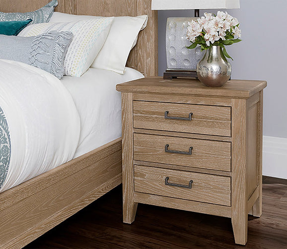 Passageways Deep Sand 3 - Drawer Nightstand by Vaughan Bassett