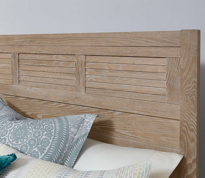 Passageways Deep Sand Louvered Headboard by Vaughan Bassett