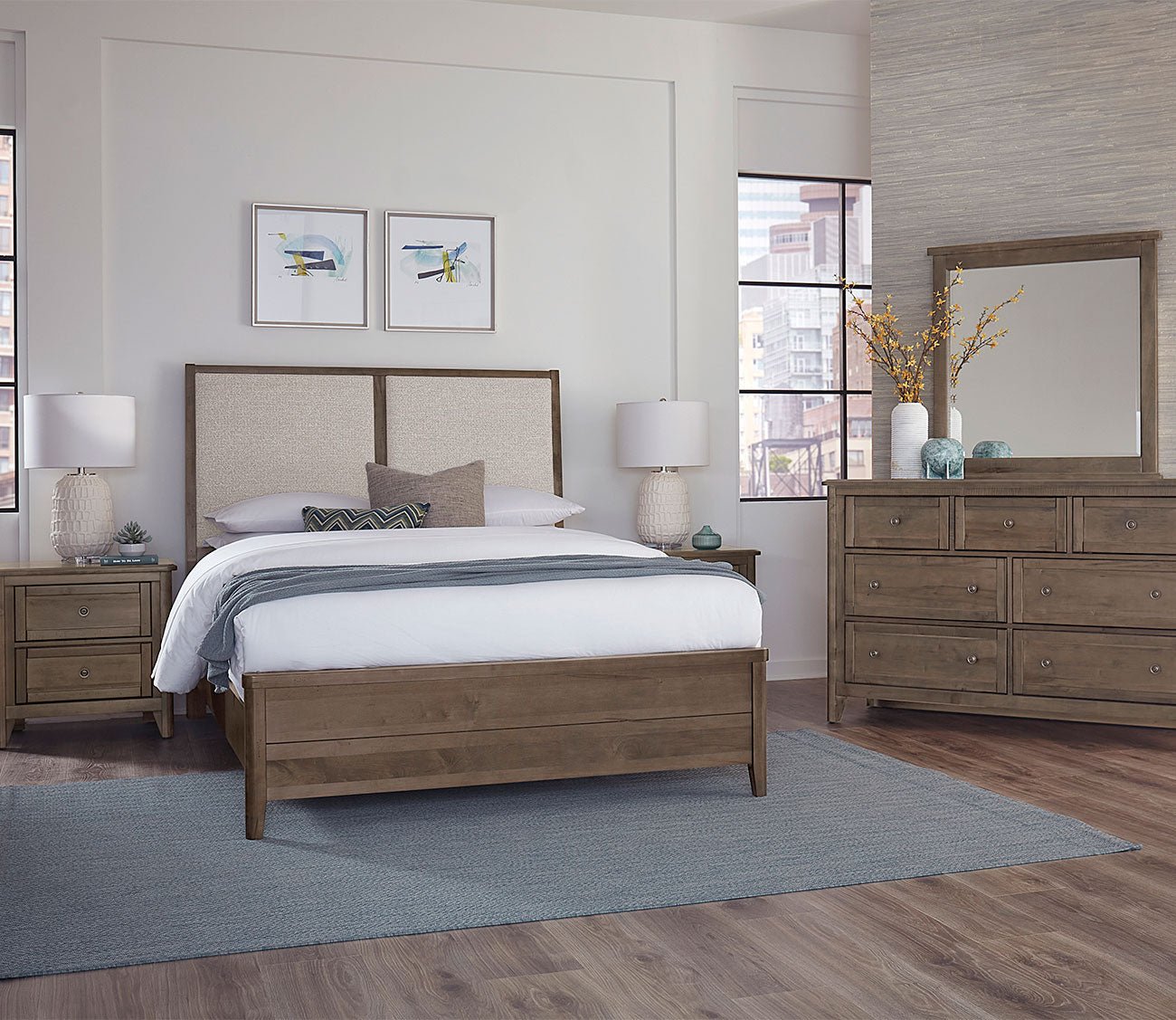 Vaughan Bassett Woodbridge Upholstered Panel Bed by Vaughan Bassett