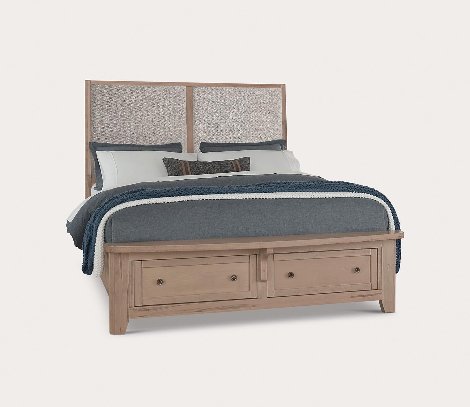 Vaughan Bassett Woodbridge Upholstered Panel Storage Bed by Vaughan Bassett