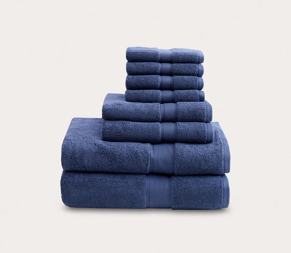Maura 8 Piece Bath Towel Set.2 Extra Large 30x56 Premium