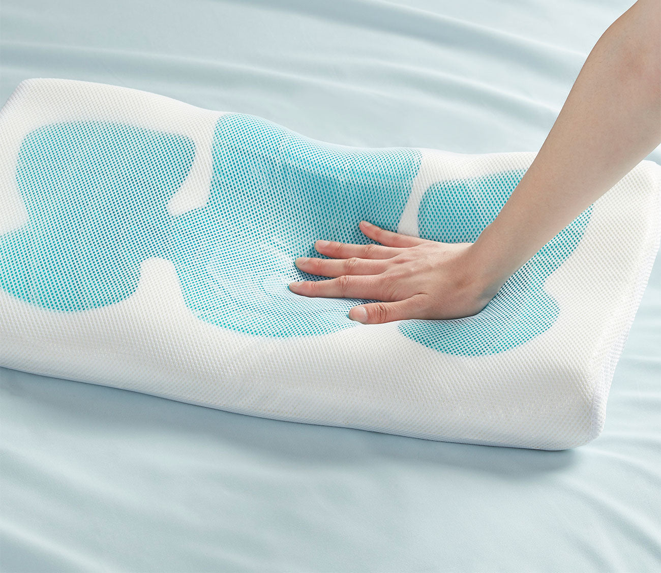 Sleep Philosophy Cooling Gel Pad Contour Foam Pillow