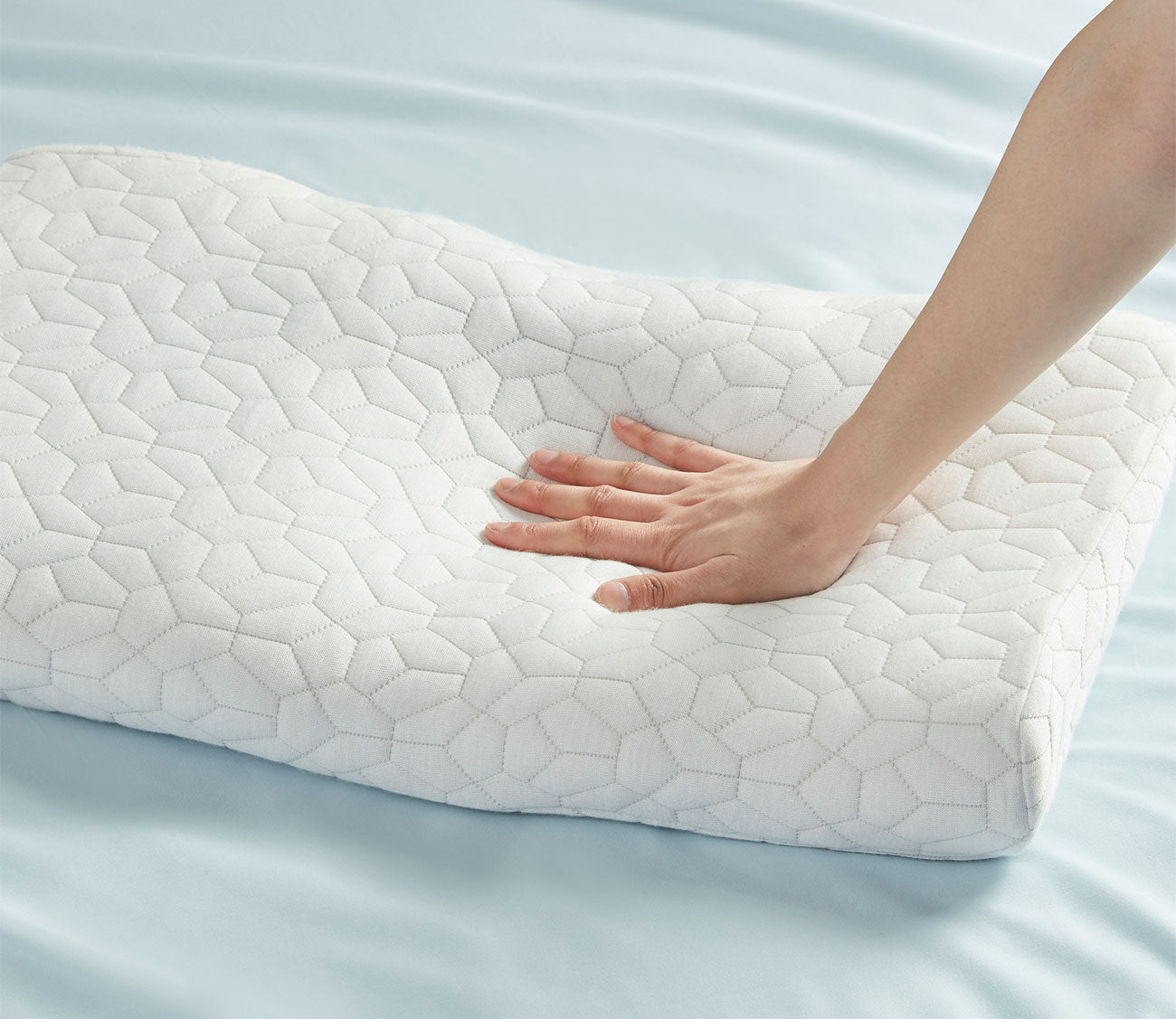 Sleep Philosophy Cooling Gel Pad Contour Foam Pillow