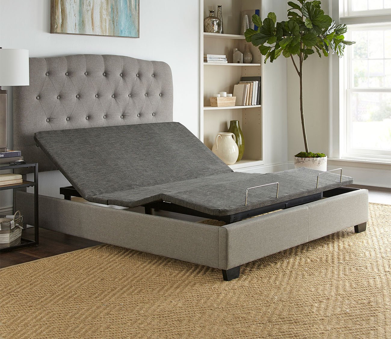 Zero clearance outlet bed frame