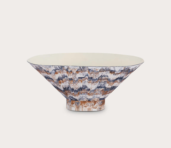 Adler Glazed Metal Bowl by Elk Home