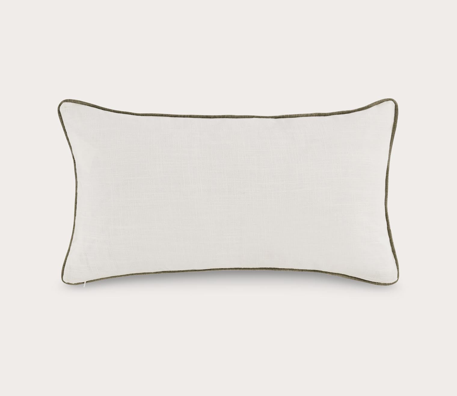 Ambrose Ivory Taupe Throw Pillow by Villa by Classic Home