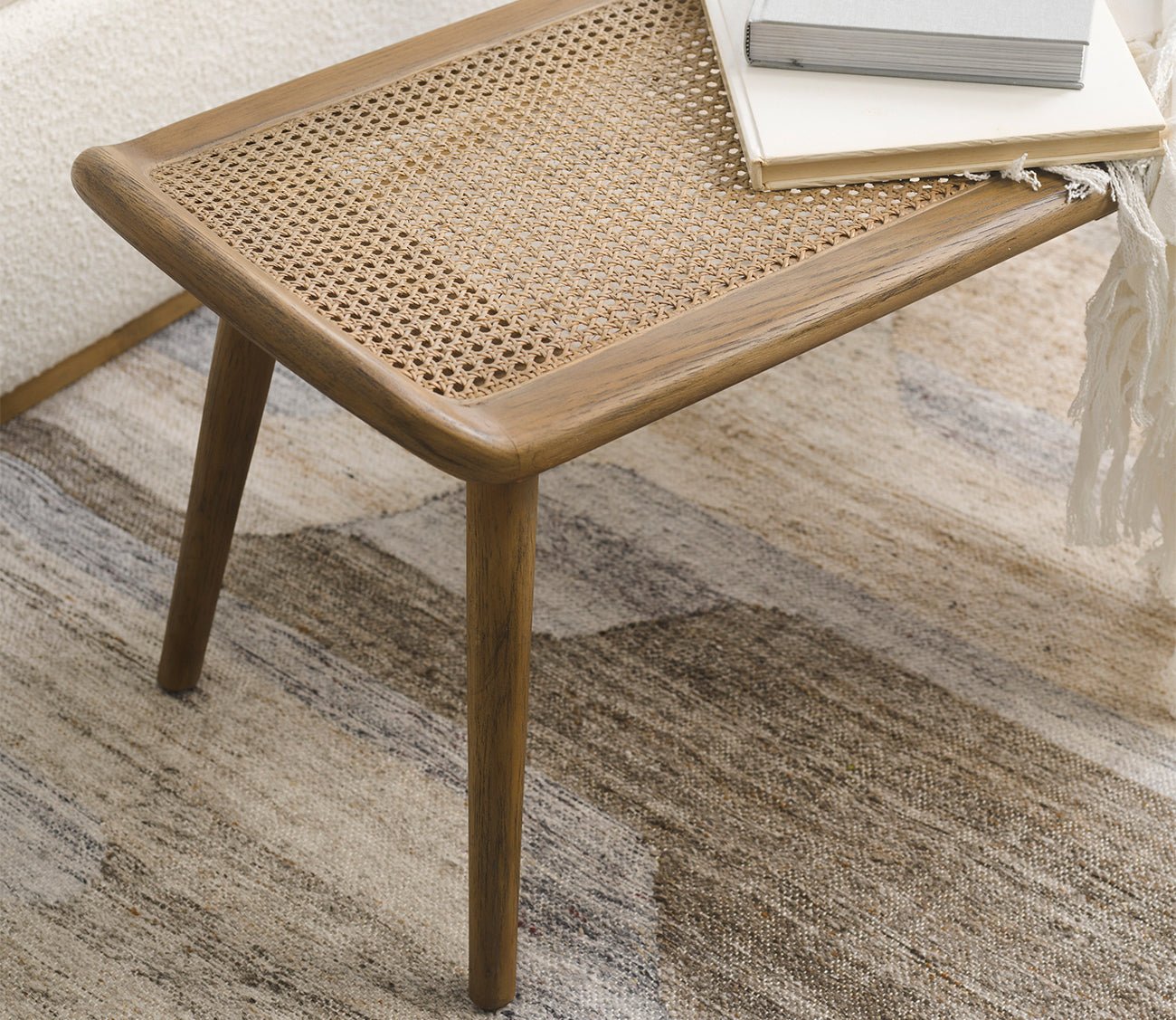 Arne Woven Rattan Bench by Uttermost