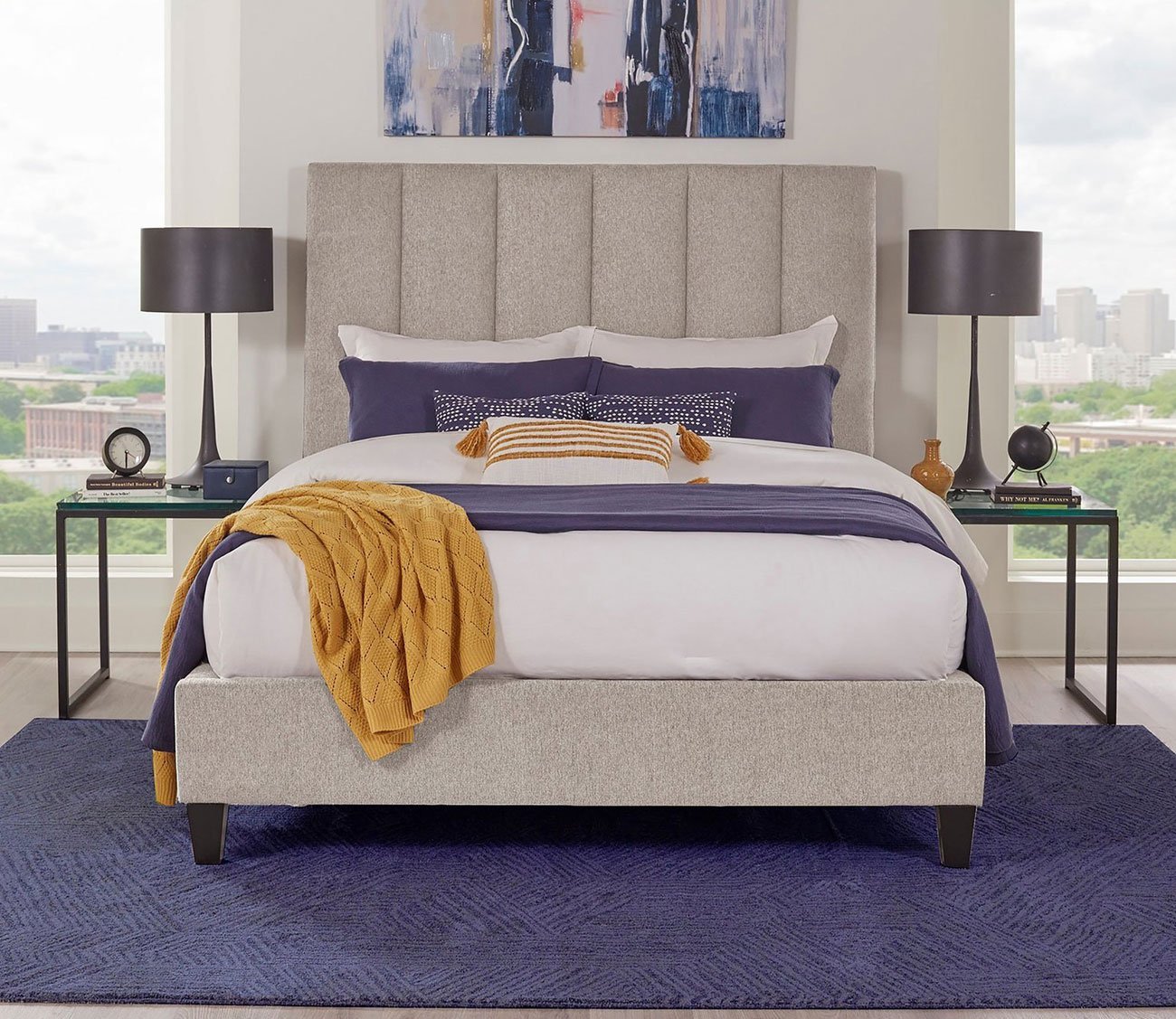 Avery Upholstered Panel Bed by Parker House