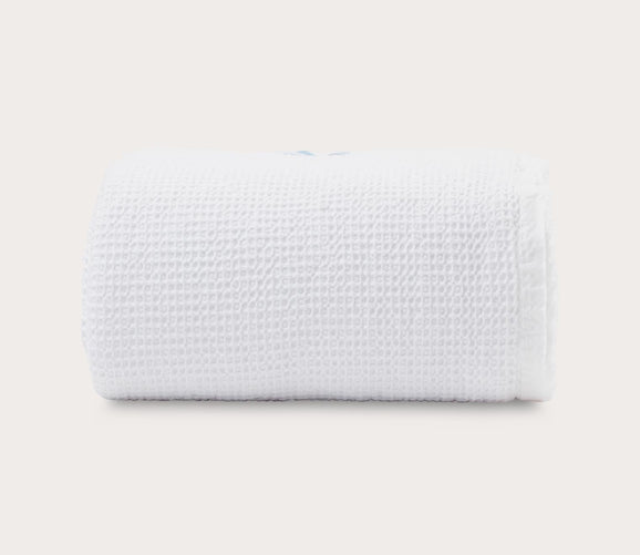 Baia Waffle Weave Cotton Bed Blanket by Blu Sleep