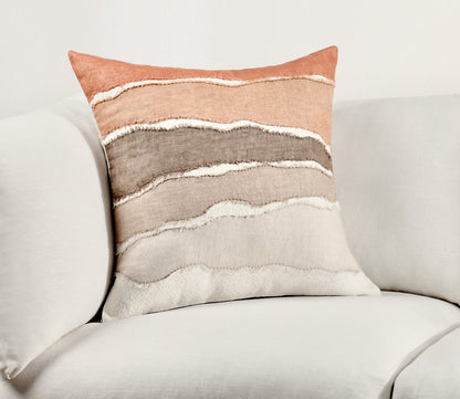 Bikram Terracotta Throw Pillow by Villa by Classic Home