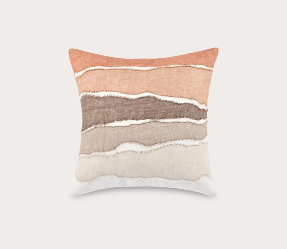 Bikram Terracotta Throw Pillow by Villa by Classic Home