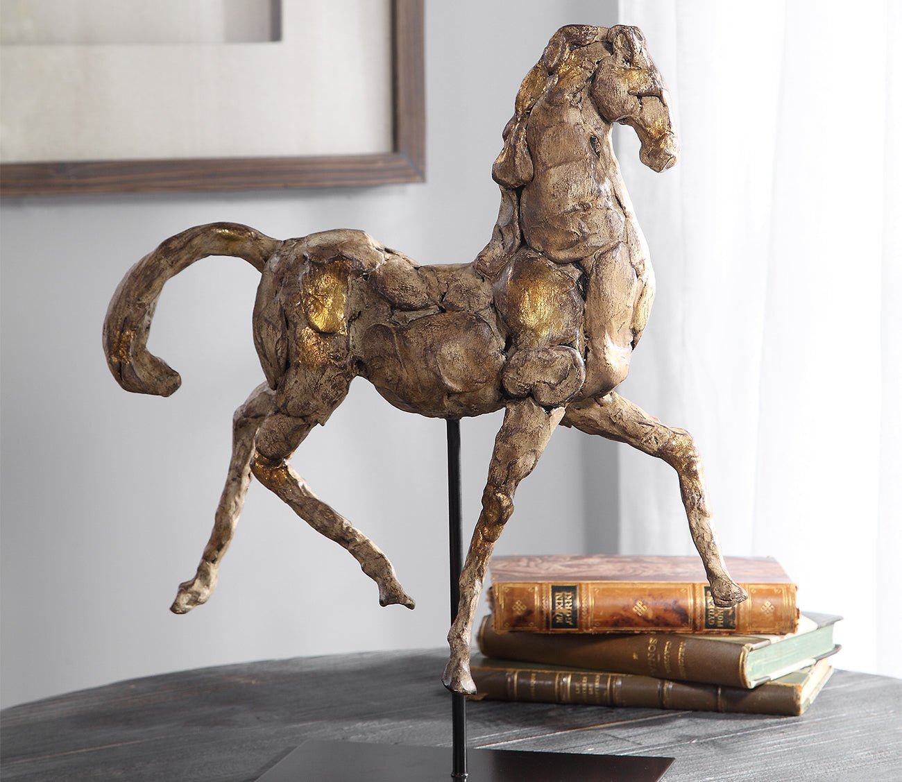 Caballo Dorado Sculpture by Uttermost