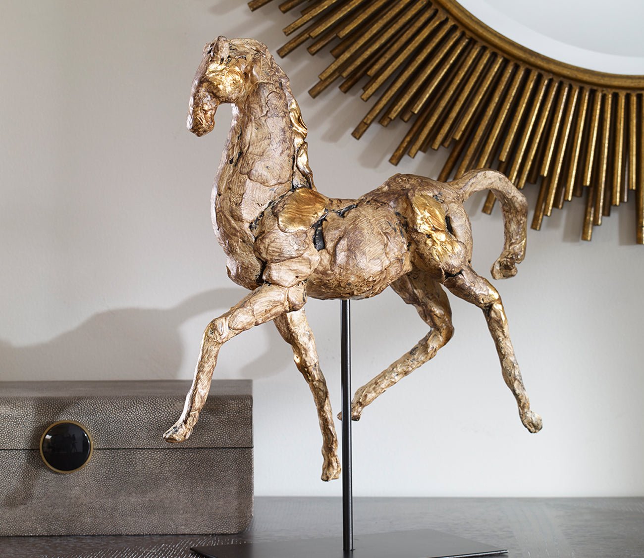 Caballo Dorado Sculpture by Uttermost