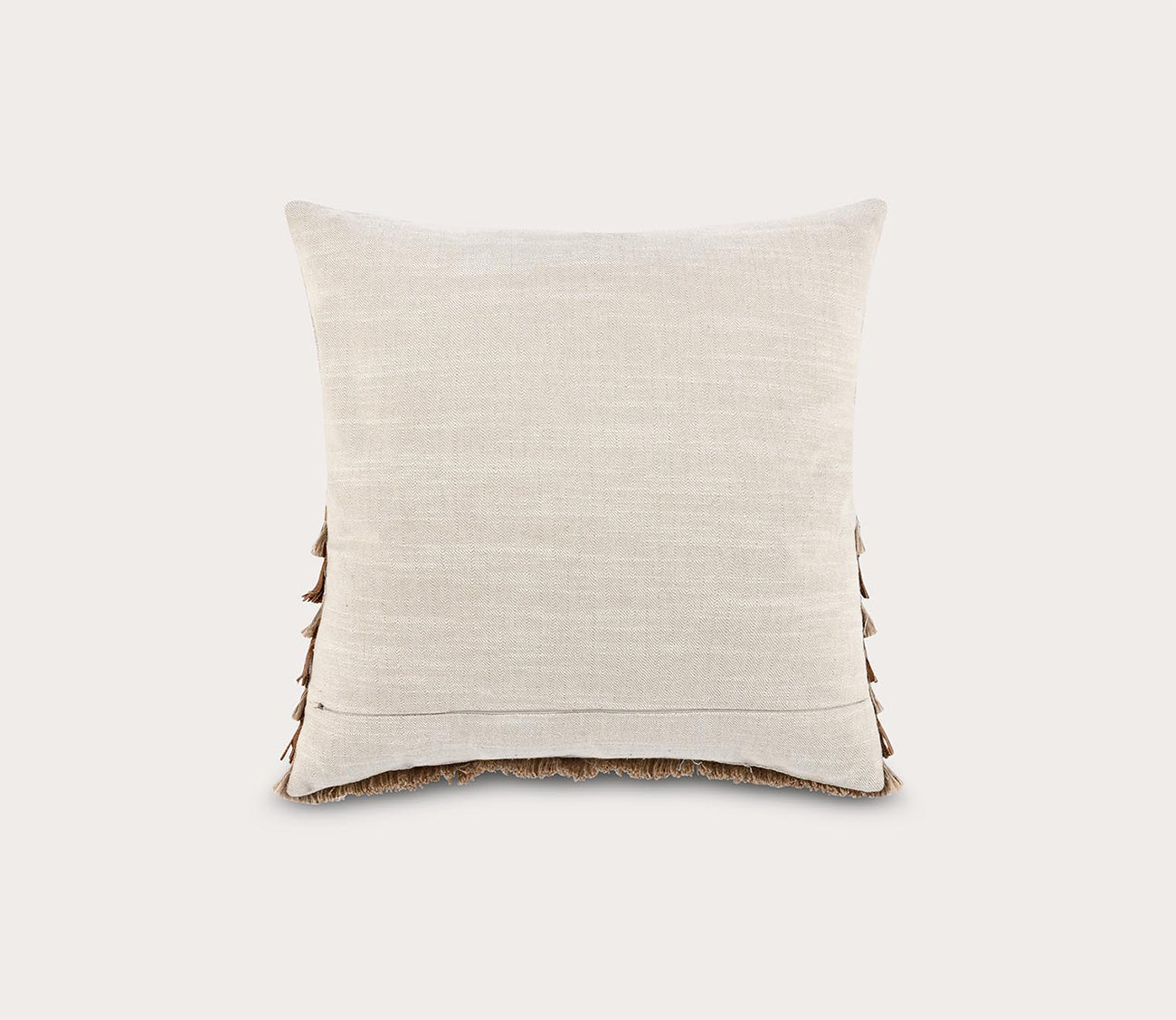 Casa Leather Chestnut Natural Throw Pillow by Villa by Classic Home