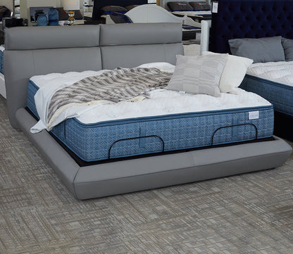 Dafne Leather Upholstered Bed by CM Italia