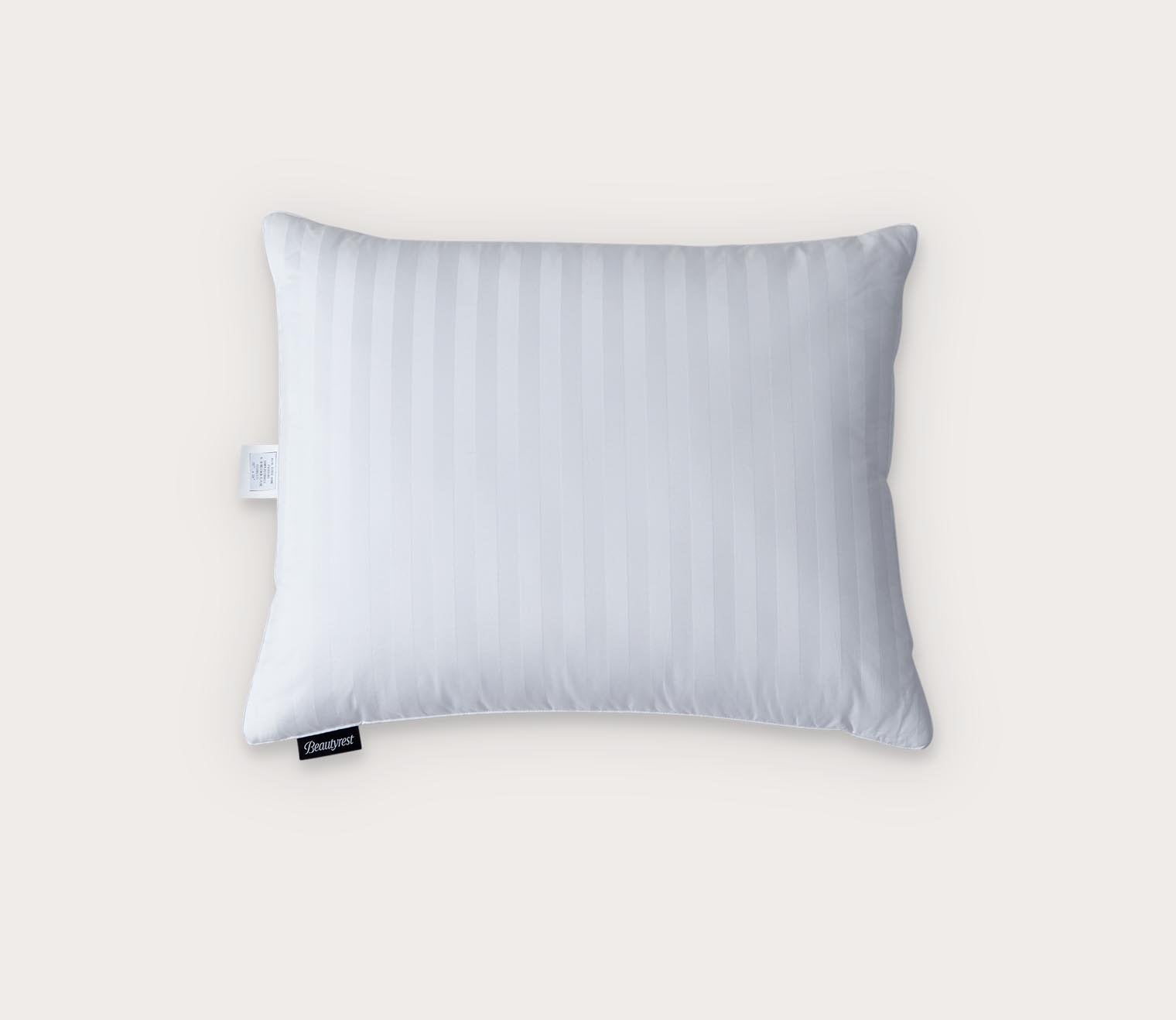 Supreme Damask Stripe Soft White Down Pillow