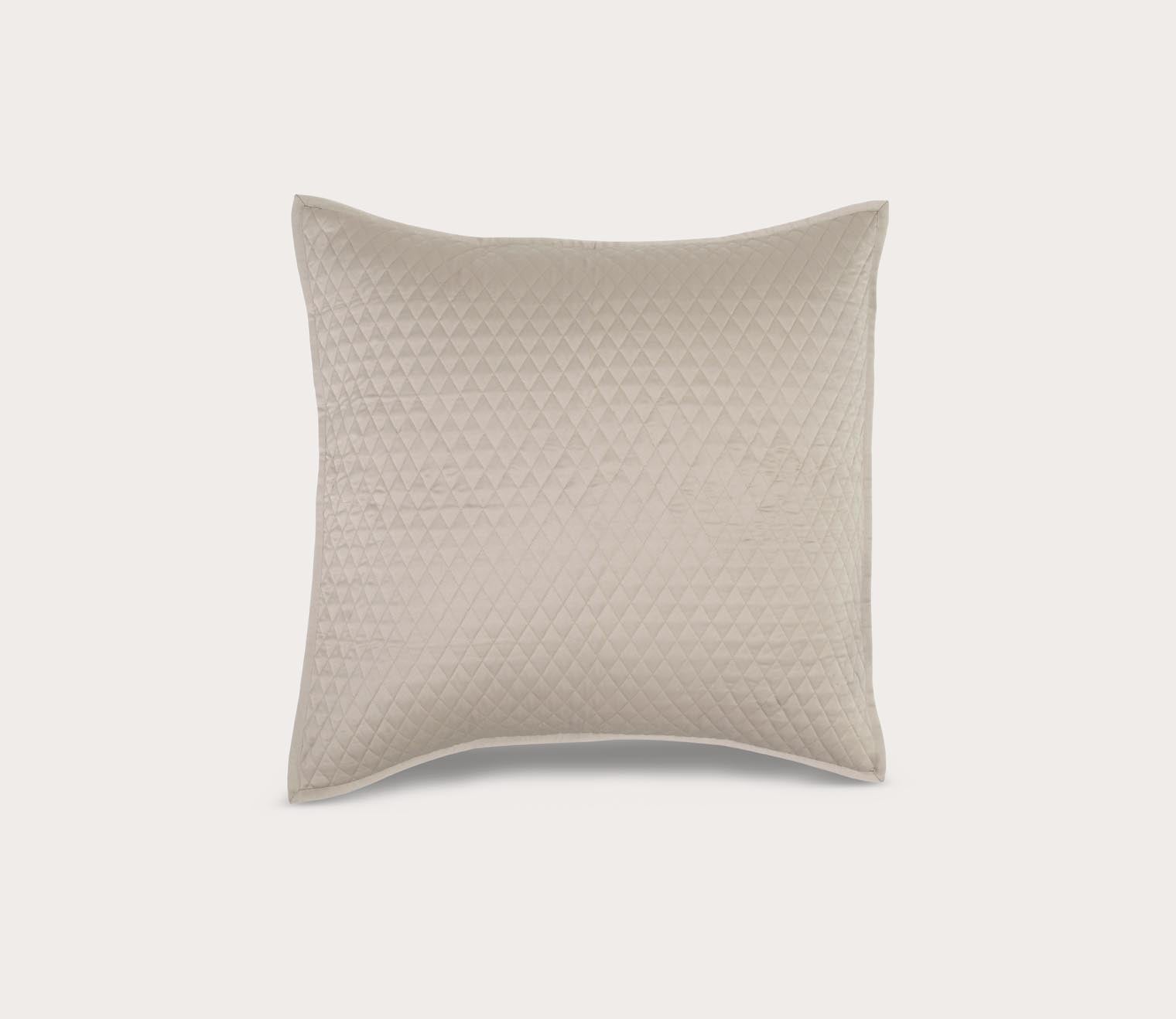 Diamond Pebble Sateen Quilted Pillow Sham by Villa by Classic Home