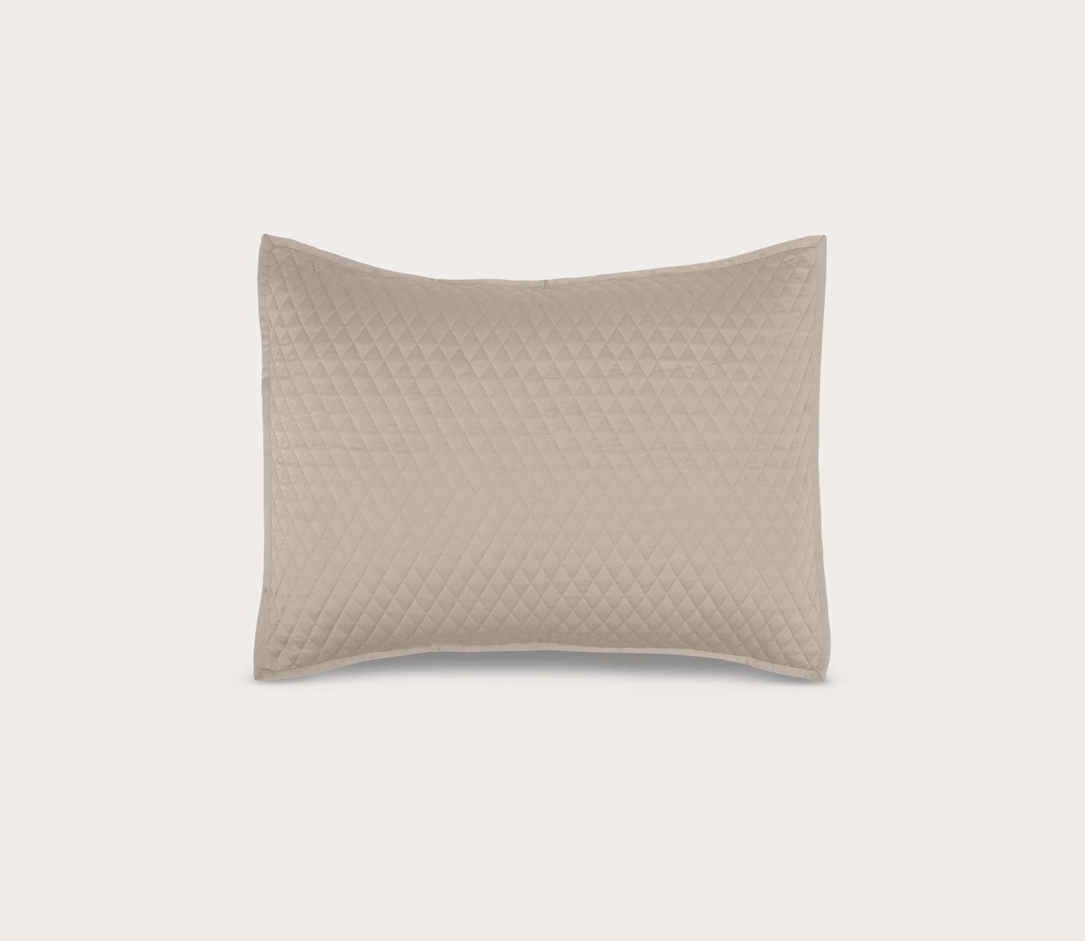 Diamond Pebble Sateen Quilted Pillow Sham by Villa by Classic Home