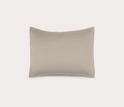 Diamond Pebble Sateen Quilted Pillow Sham by Villa by Classic Home