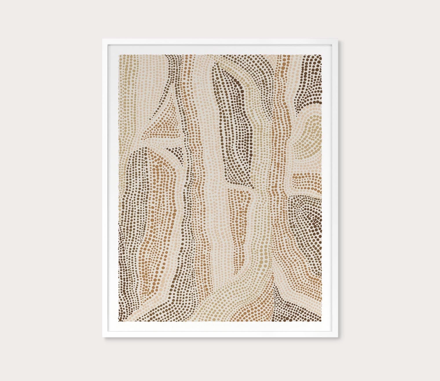 Dot Pattern 6 in Clay Tones Digital Print by Grand Image Home