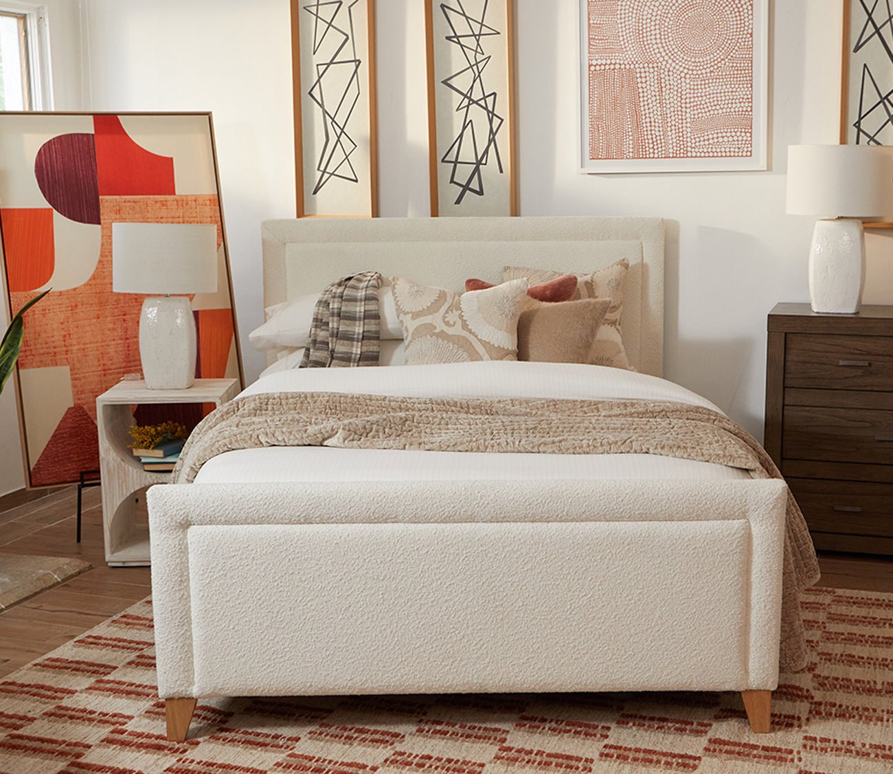 Dover Upholstered Bed by CM Home