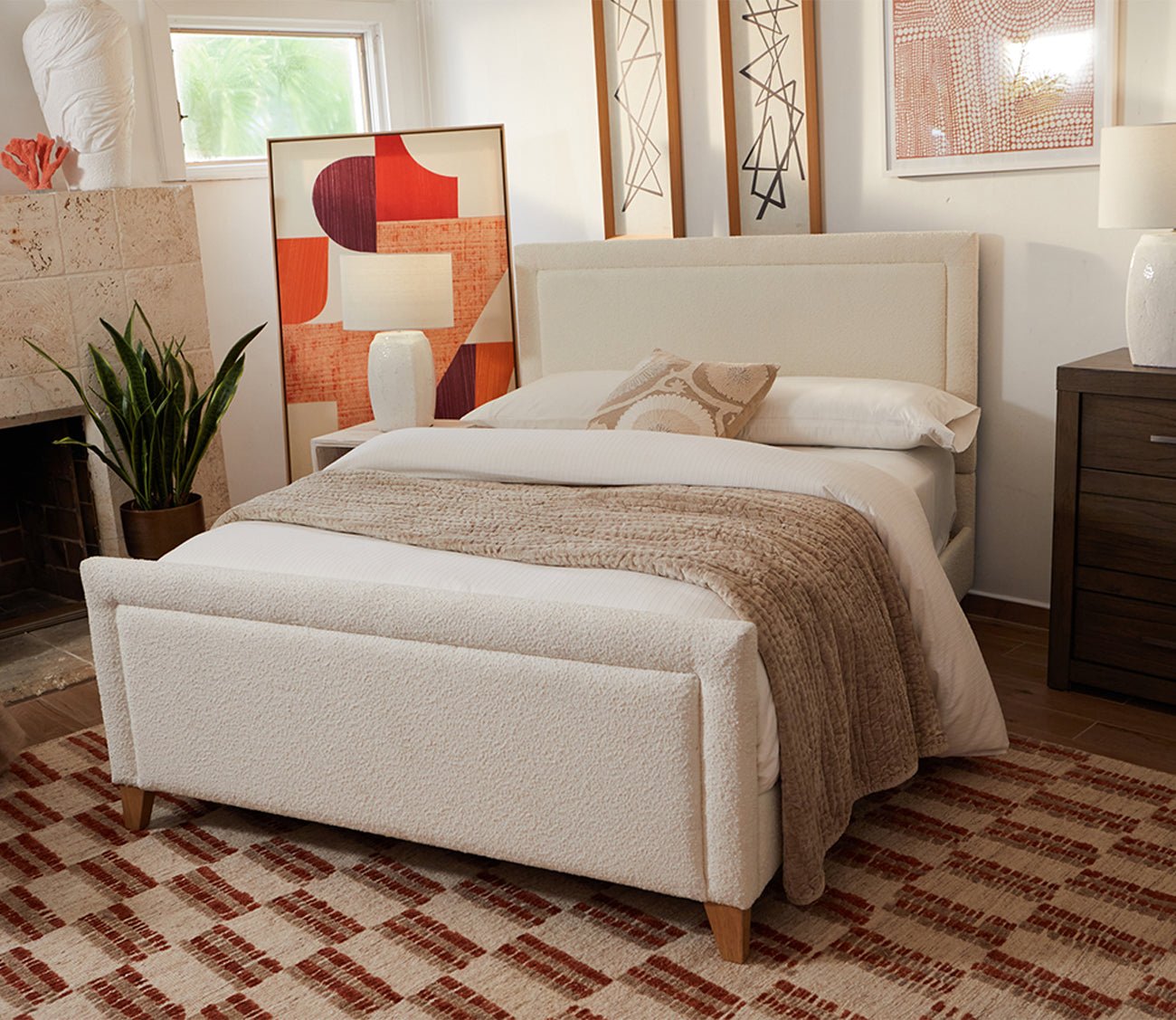 Dover Upholstered Bed by CM Home