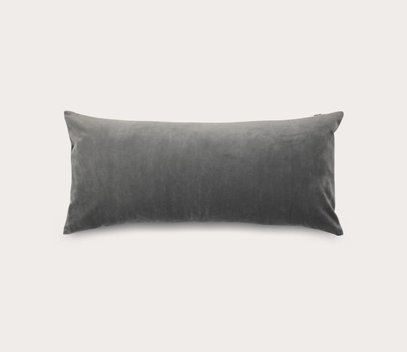 Ribbon Knit Dark Grey Decorative Pillow by Ann Gish