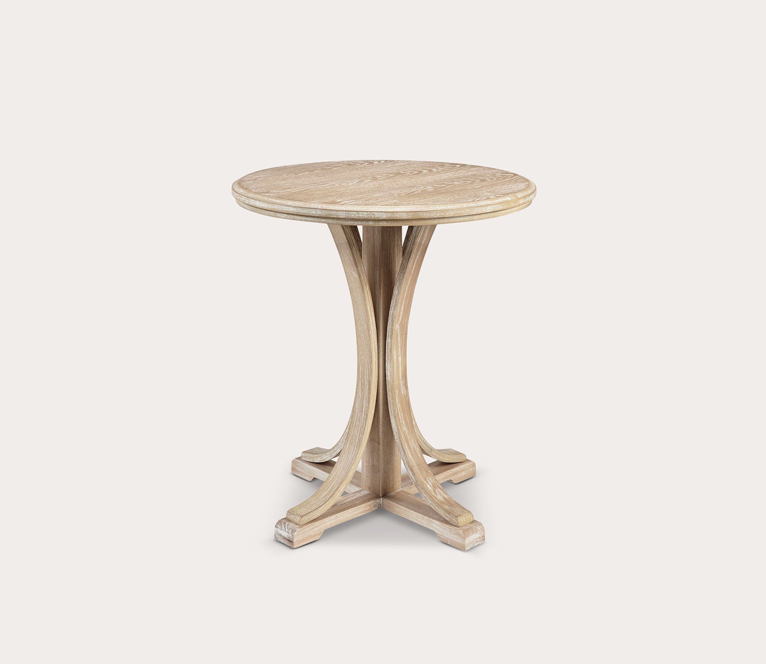 Fatima Round Wood Accent Table by Martha Stewart