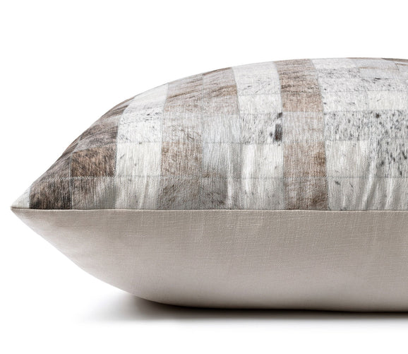 Geometric Faux Hide Floor Pillow by Loloi