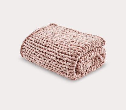 Handmade Chunky Double-Knit Throw Blanket by Madison Park