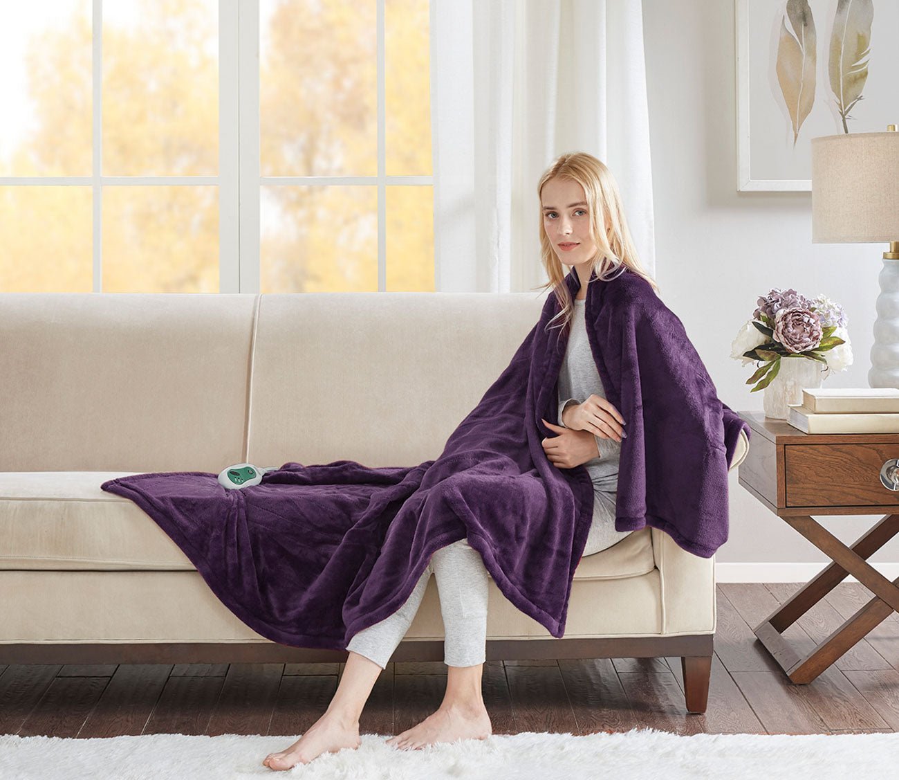 Heated Plush Throw by Beautyrest