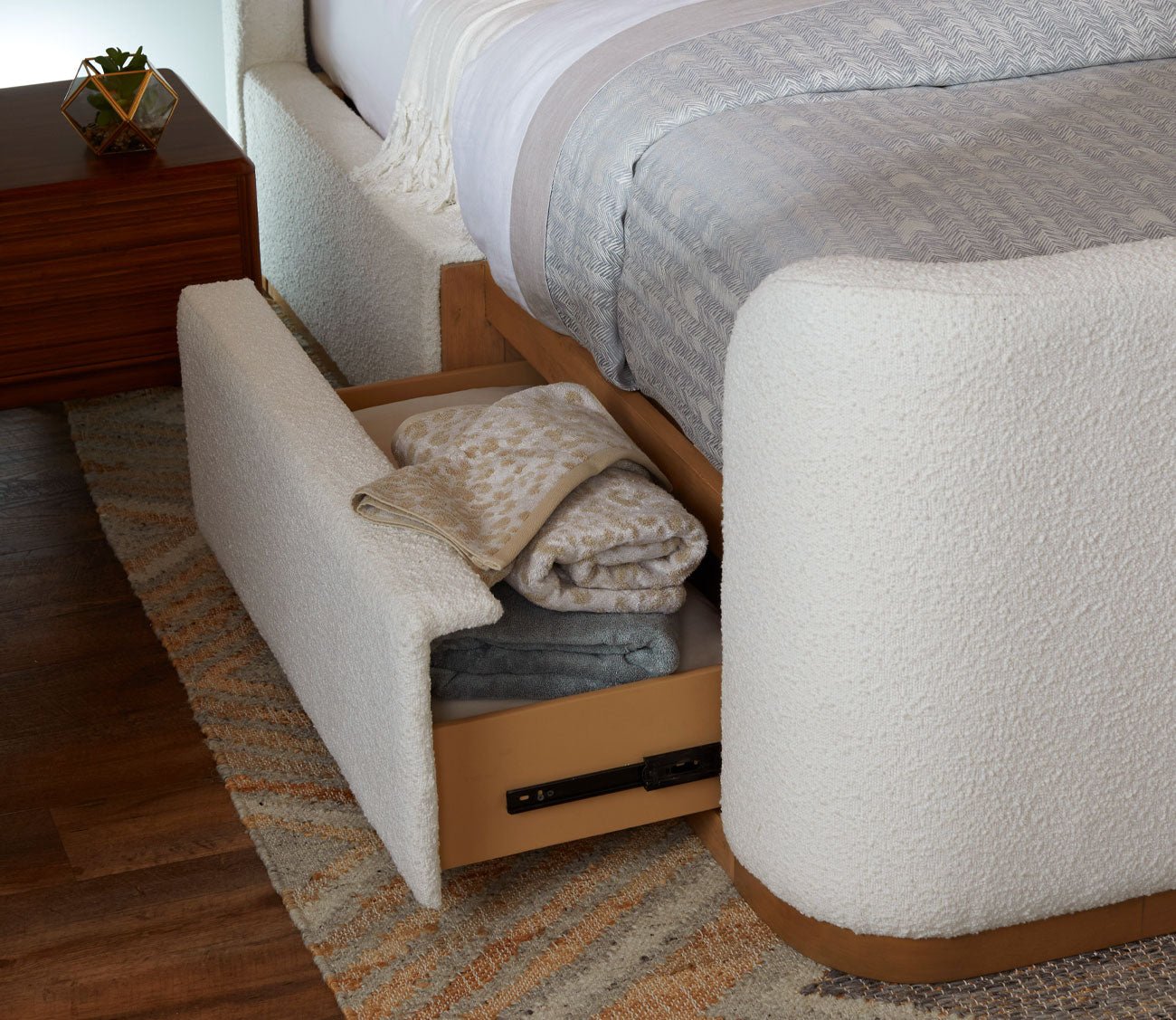 Hugo Upholstered Storage Bed by CM Home