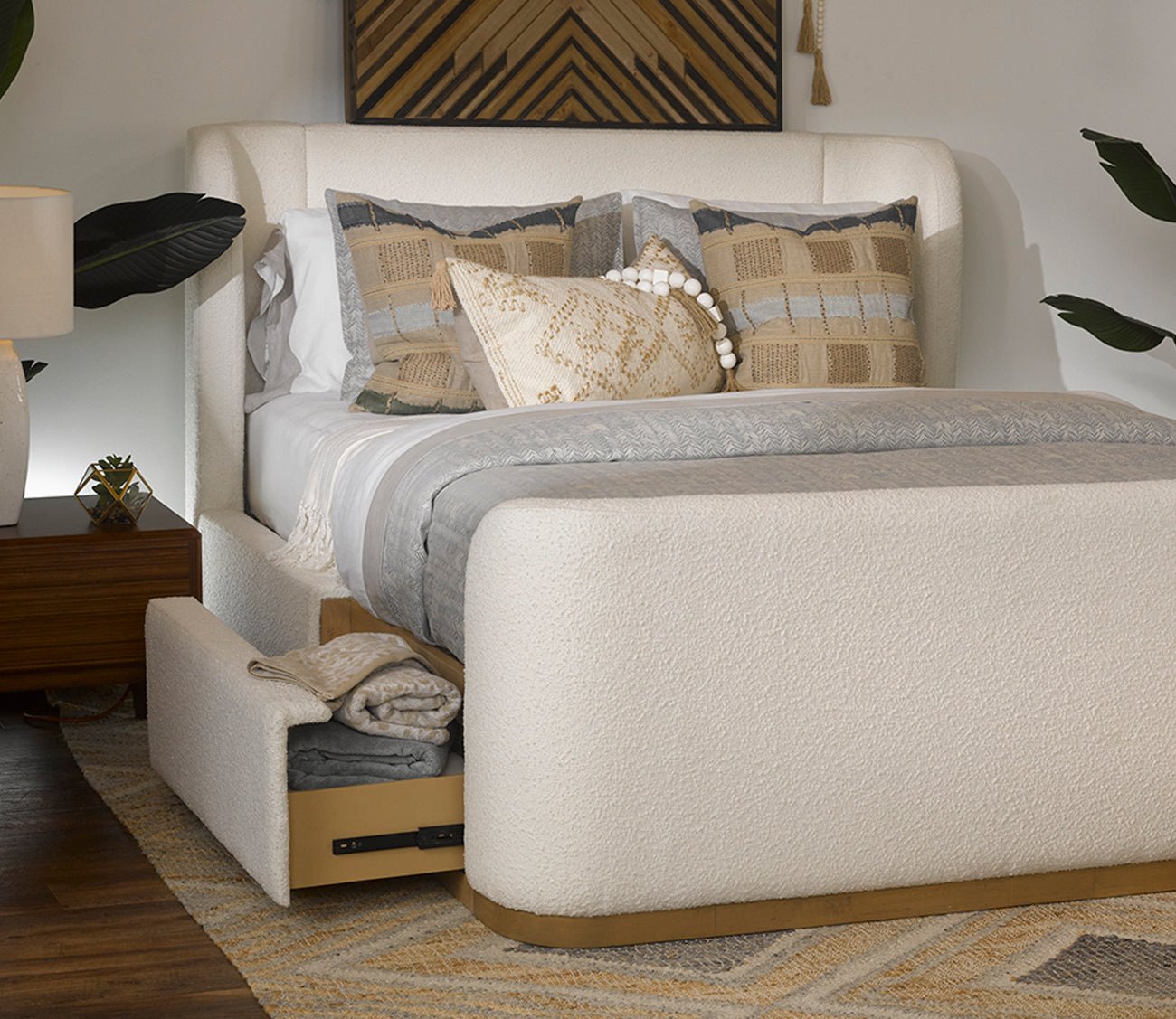 Hugo Upholstered Storage Bed by CM Home