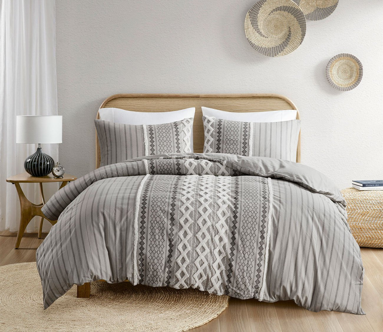 Imani Printed Cotton Chenille Comforter Set by INK + IVY