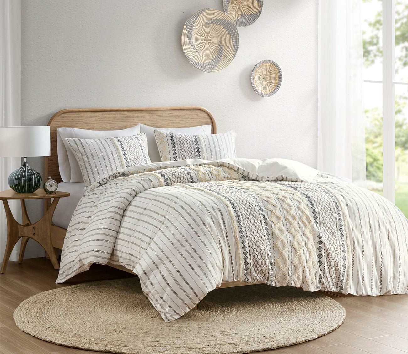 Imani Printed Cotton Chenille Comforter Set by INK + IVY