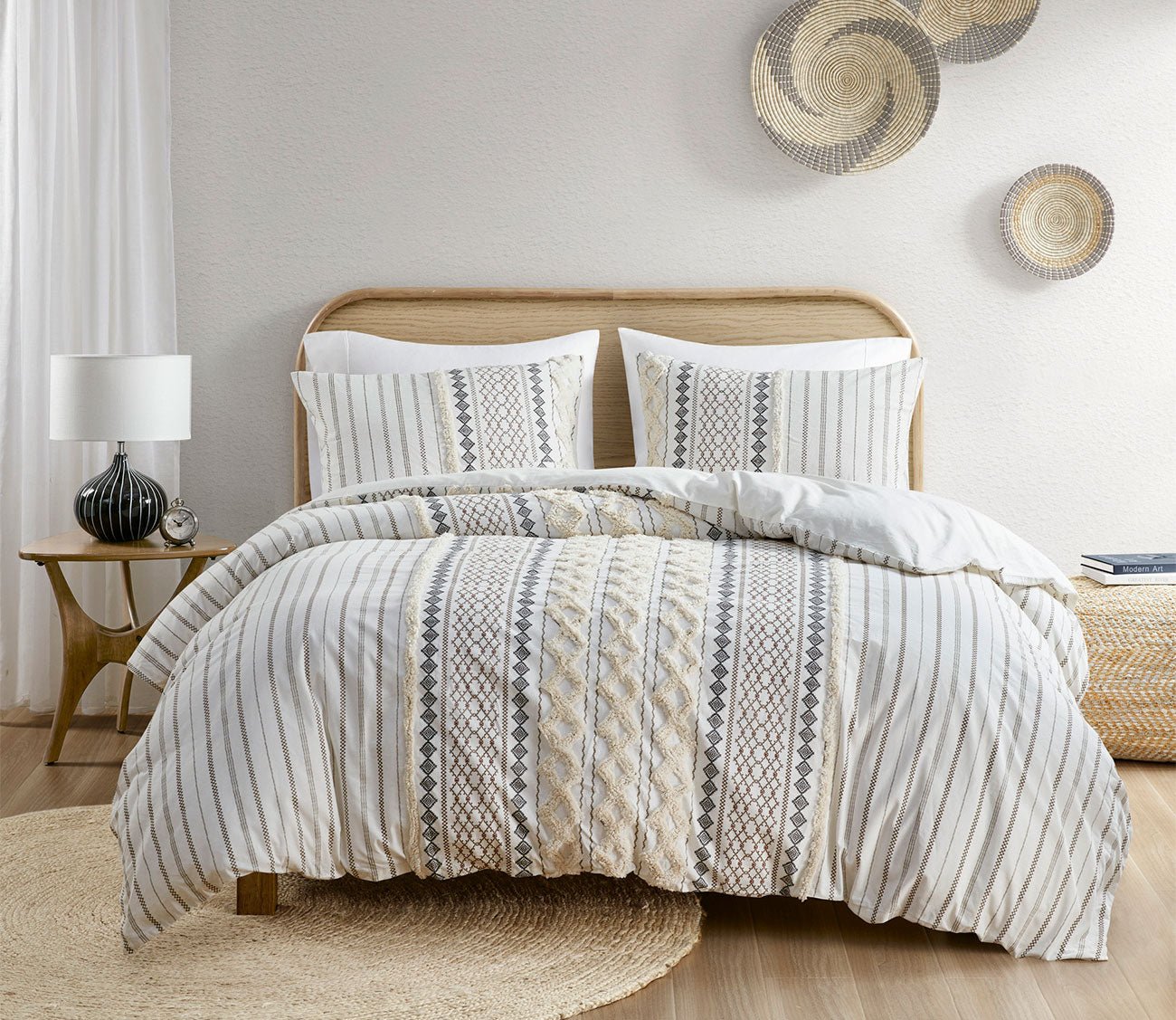 Imani Printed Cotton Chenille Comforter Set by INK + IVY