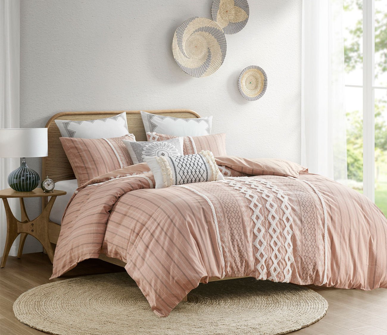 Imani Printed Cotton Chenille Comforter Set by INK + IVY