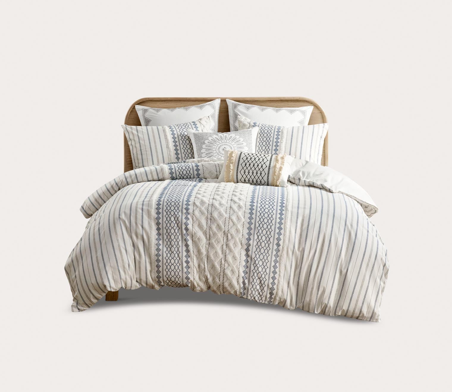 Imani Printed Cotton Chenille Comforter Set by INK + IVY