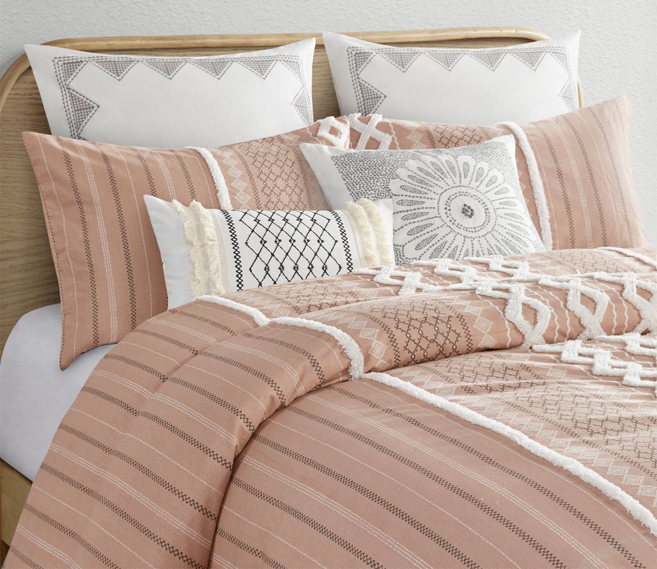 Imani Printed Cotton Chenille Comforter Set by INK + IVY