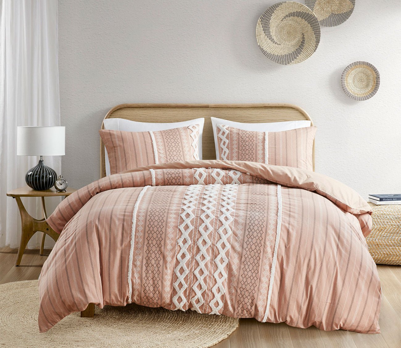 Imani Printed Cotton Chenille Comforter Set by INK + IVY